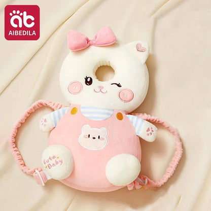 AIBEDILA Baby Head Protector Pillow Cartoon Backpack Toddler Safety Cushion for Learning to Walk Newborn Kids Anti-Fall Support