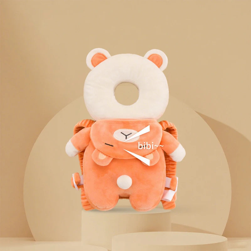 AIBEDILA Baby Head Protector Pillow Cartoon Backpack Toddler Safety Cushion for Learning to Walk Newborn Kids Anti-Fall Support