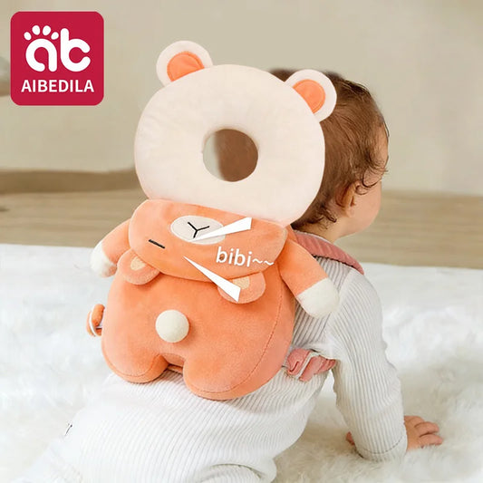 AIBEDILA Baby Head Protector Pillow Cartoon Backpack Toddler Safety Cushion for Learning to Walk Newborn Kids Anti-Fall Support