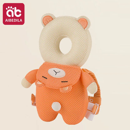 AIBEDILA Baby Head Protector Pillow Cartoon Backpack Toddler Safety Cushion for Learning to Walk Newborn Kids Anti-Fall Support